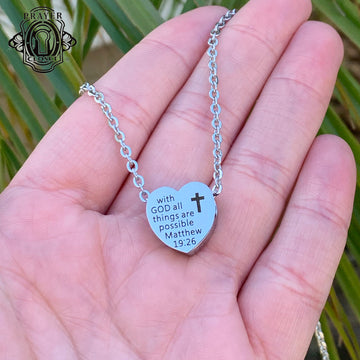 Matthew 19:26 With God All things are Possible Necklace