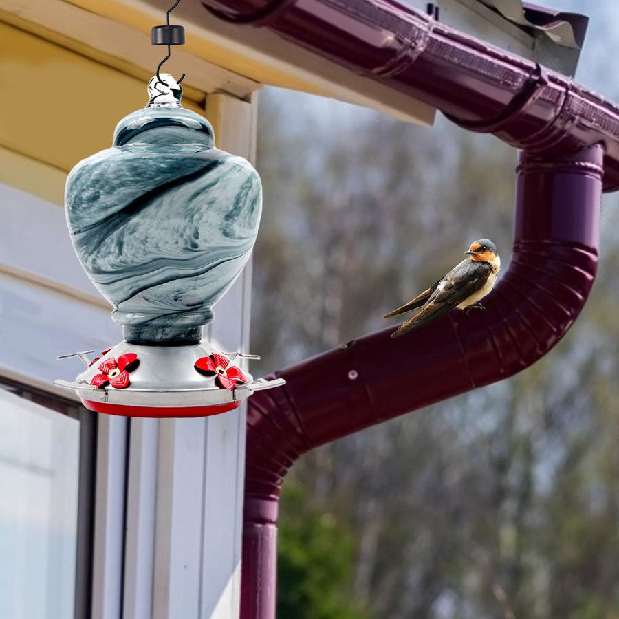 Glass Hummingbird Feeders Bird Water Dispenser